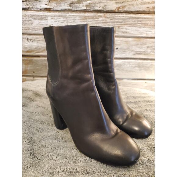 Rag & Bone Agnes Leather Ankle‎ Boots Women Size 7 EU 37 - Picture 2 of 9